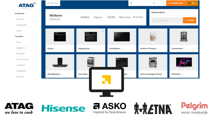 ATAG Belux B2B Portal on Tradeplace Belgium and Luxembourg